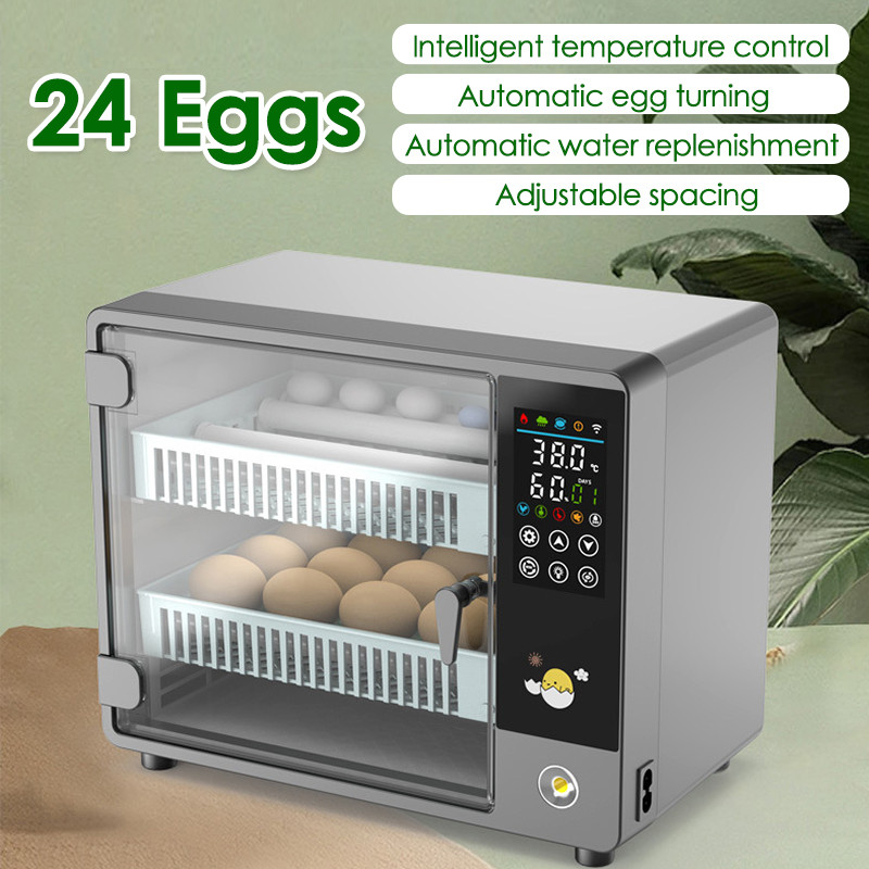 Quail Egg Incubator - 24 Yumurtalık Tam Otomatik Çevirme Özellikli