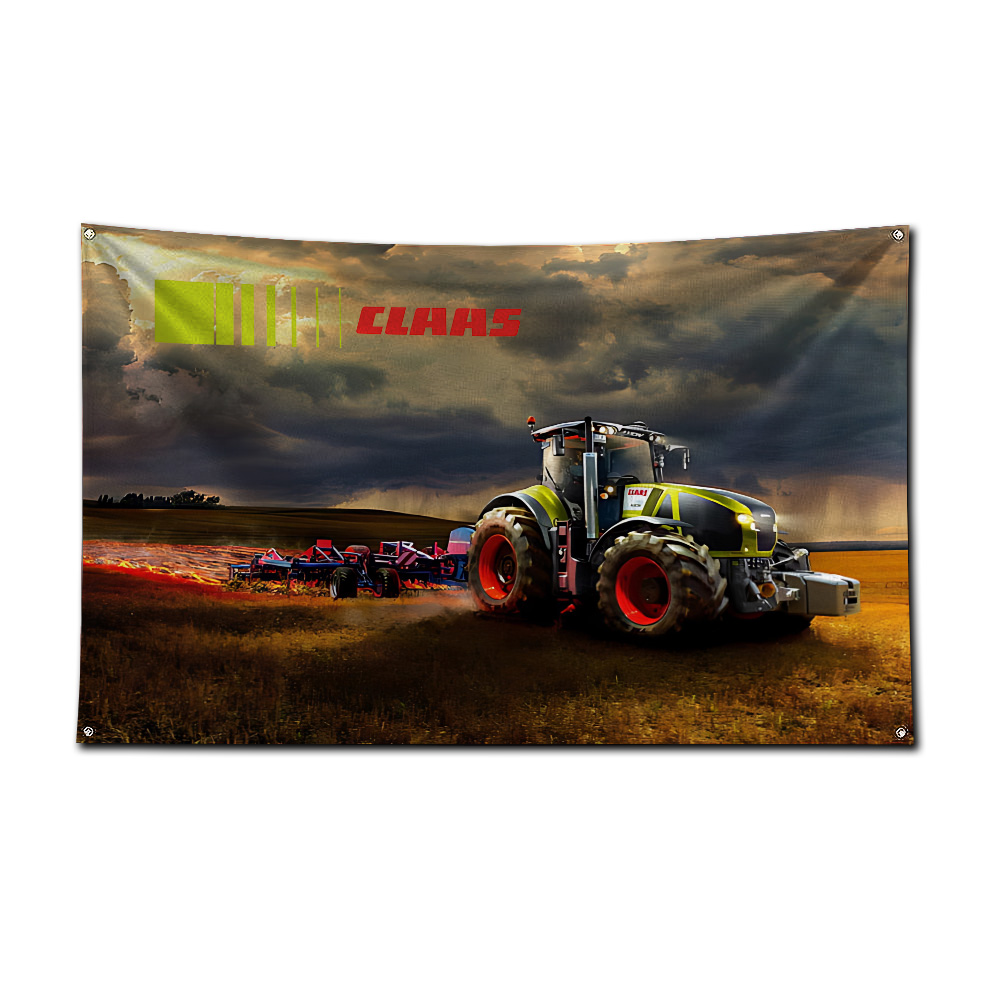 Traktör ve Biçerdöver Bayrağı, - Agriculture Farming Logos incelemesi ve fiyatı