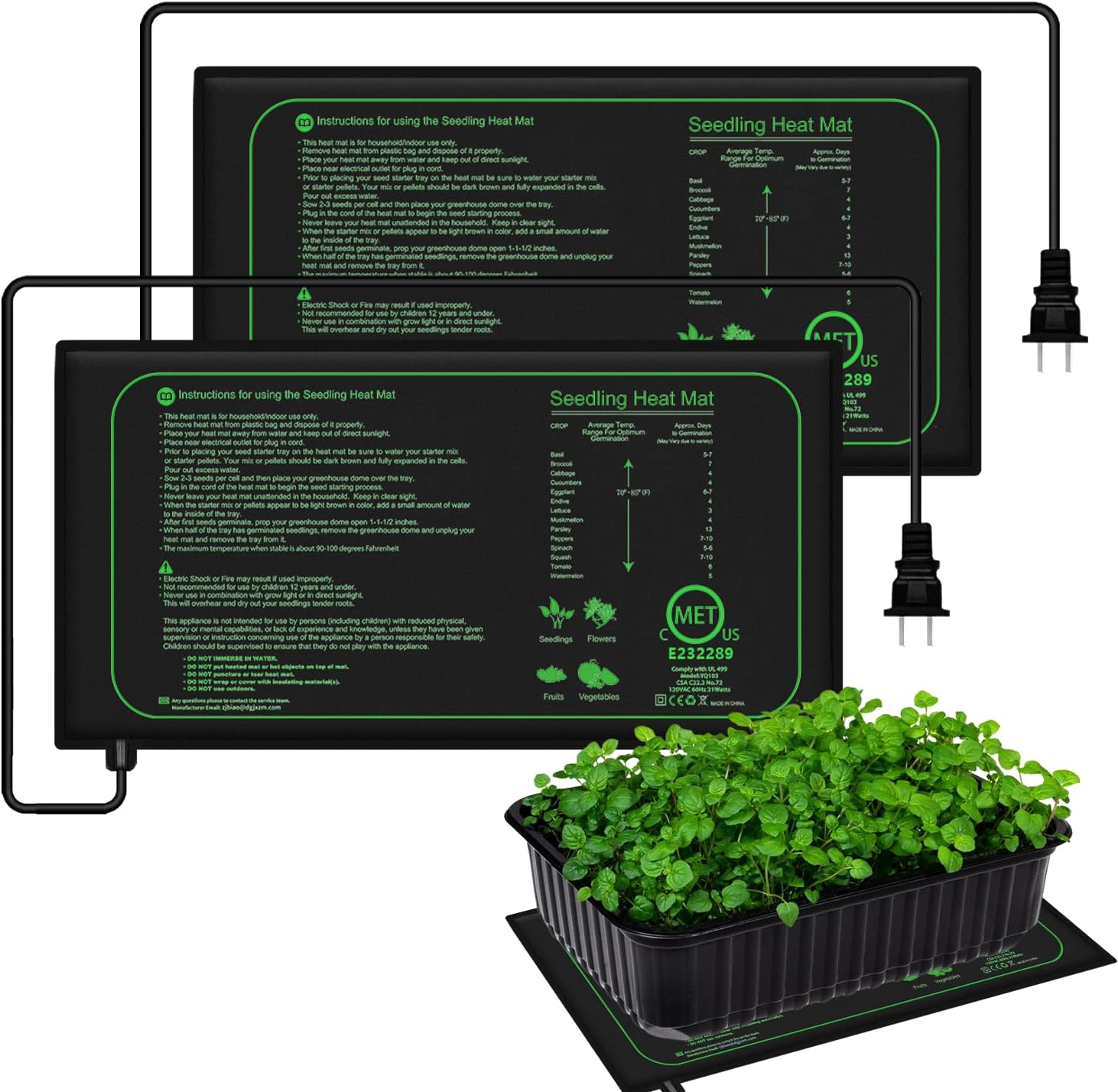 10/25/50 CM Fide Isı Mat Kapal - Seedling Heat Mat incelemesi ve fiyatı