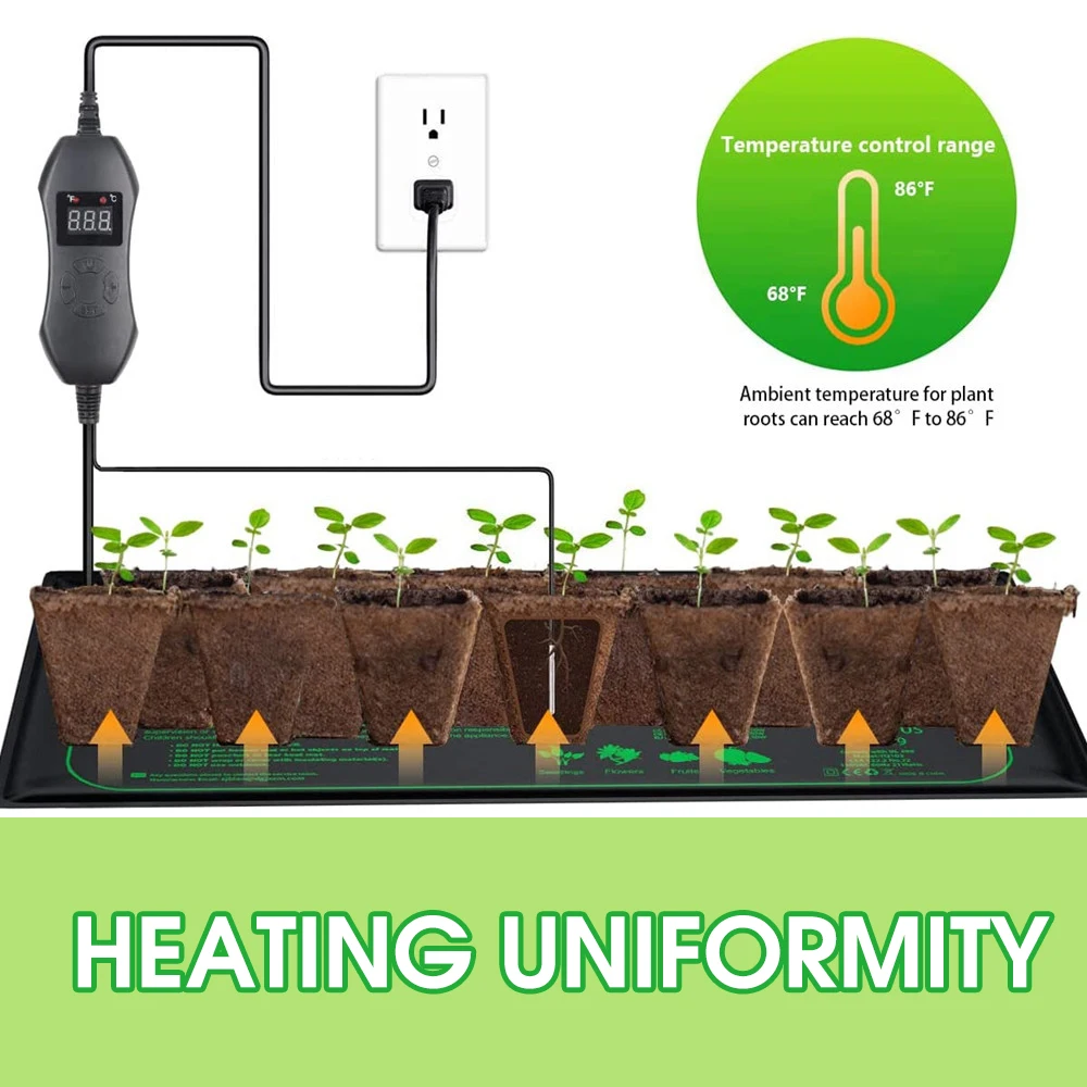 50 W AB-ABD/İNGILTERE/AU Ayarl - Seedling Heat Mat incelemesi ve fiyatı